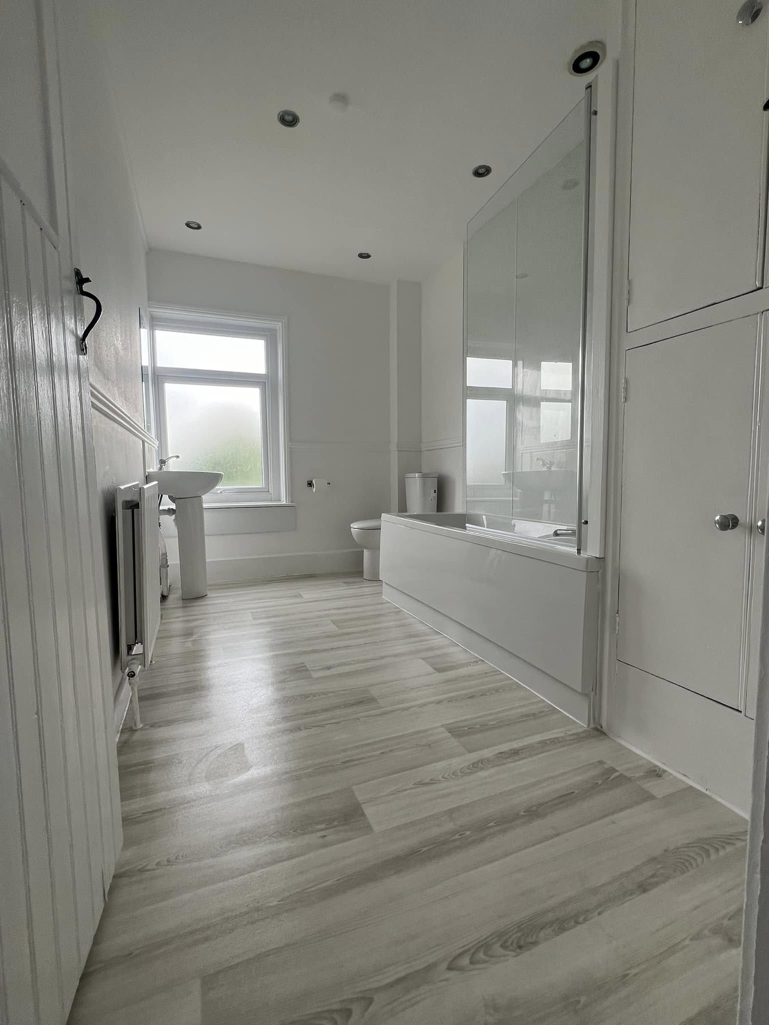 A bathroom finished to letting standard by Always Cleaning Services after an end of tenancy clean.