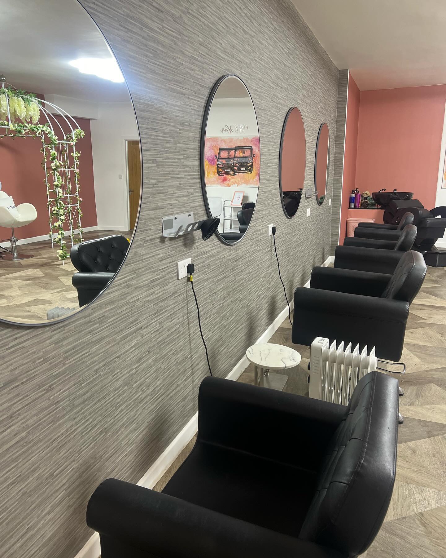 A Dorset salon showroom cleaned and presented by Always Cleaning Services, ready for opening.